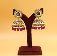 Ruby Gold Look Earring 1066-5470