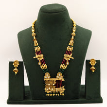Stylish Antique Gold Finish Pendant Set 17033-4181