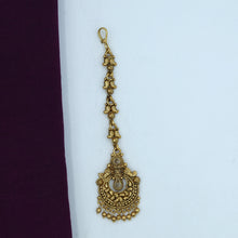 Antique Gold Finish Maang Tikka 10332-28