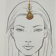 Ruby Maang Tikka 3038-7103