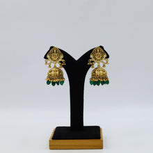 Antique Gold Plated Round Neck Temple Necklace Set 10058-28