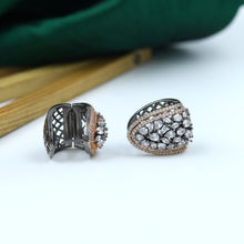 Black Zircon/AD Earring 14125-1216