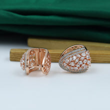 Rose Gold Zircon/AD Earring 14123-1214