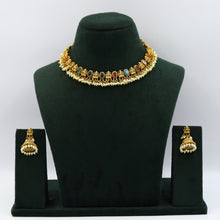 Round Neck Temple Necklace Set 3621-28