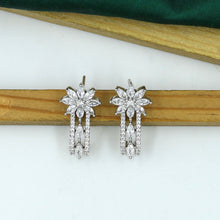 Silver Zircon/AD Earring 16954-4102