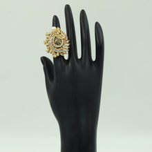 Zircon/AD Adjustable Black Ring 13864-0953