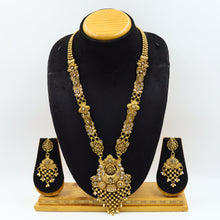 Traditional Antique Gold Finish Necklace Set 12946-9587