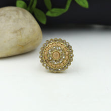 Antique Gold Finish Ring 4001-28