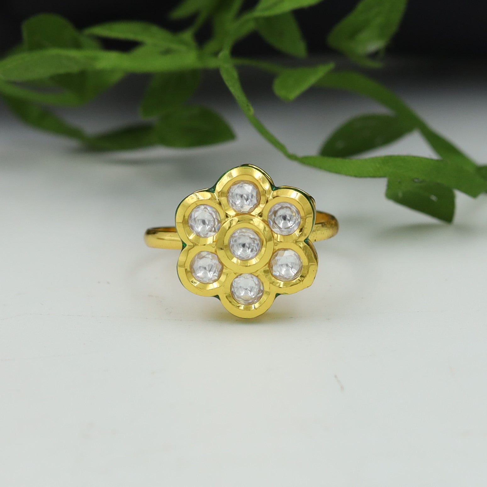 Adjustable Kundan Ring 4051-28