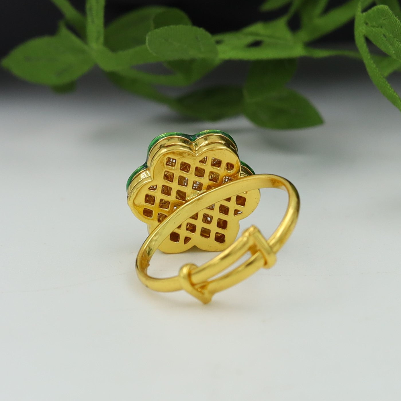 Adjustable Kundan Ring 4051-28