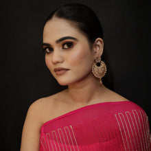 Gold Plated Stone Chandbali Earring 3511-7576 - Dazzles Jewellery