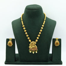 Ruby Green Temple Pendant Set 4500-8565