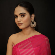 White Gold Look Earring 13903-0992 - Dazzles Jewellery