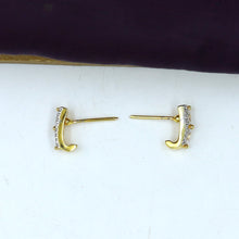 Gold Zircon/AD Earring 11600-7713