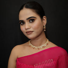 Ruby Kundan Necklace Set - Dazzles Jewellery