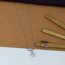 Solitaire Pendant Set Zircon/AD 8659-08