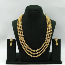 White Pearl Necklace Set 16384-21
