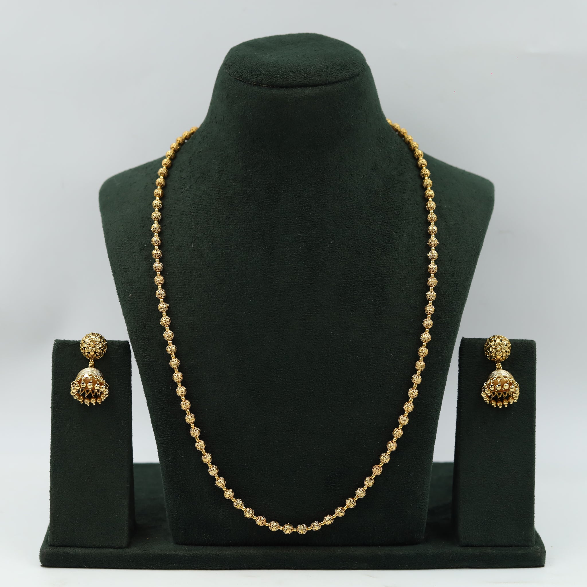 Gold Plated Beads Mala Set 16129-31