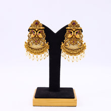 Ruby Gold Look Earring18872