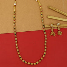 Gold Plated Beads Mala Set 16339-21