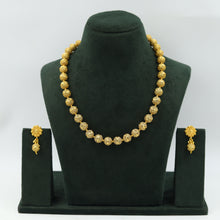 Gold Pearl Necklace Set 3875-36143