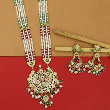 Long Neck Jadau Necklace Set 15980-65