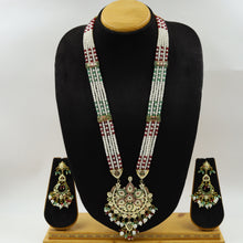Long Neck Jadau Necklace Set 15980-65