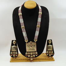 Long Neck Jadau Necklace Set 15982-65