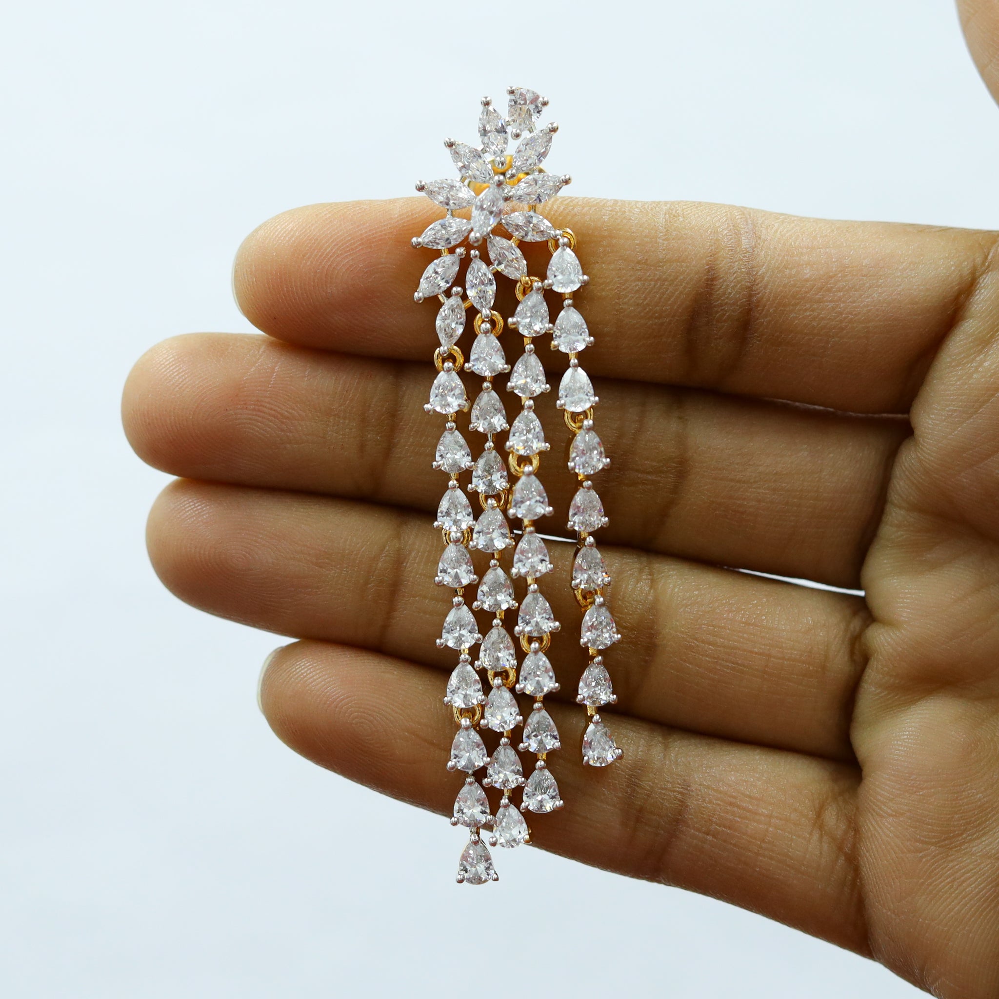 Danglers Zircon/AD Earring 11944-69