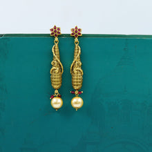 Ruby Gold Look Earring 13603-0674