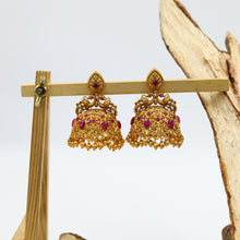 Ruby Gold Look Earring 1800-5865