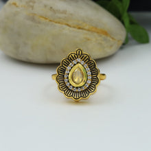 Kundan Adjustable White Ring 4186-8251