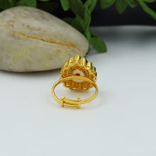 Kundan Adjustable White Ring 4186-8251