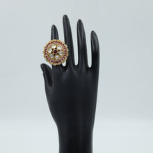 High Quality Ruby Kundan Adjustable Cocktail Ring 16203-3350