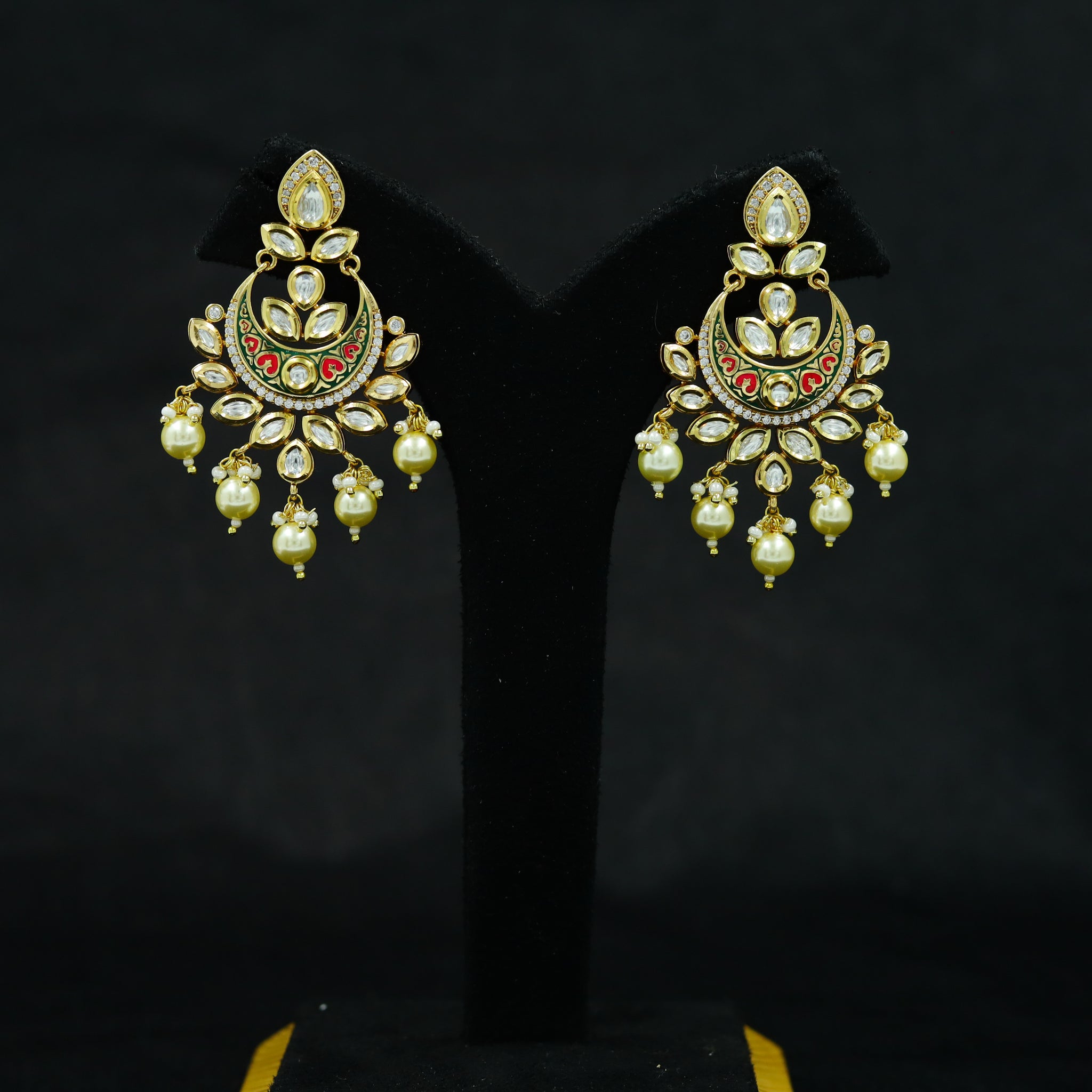 Chandbali Kundan Earring 12325-28