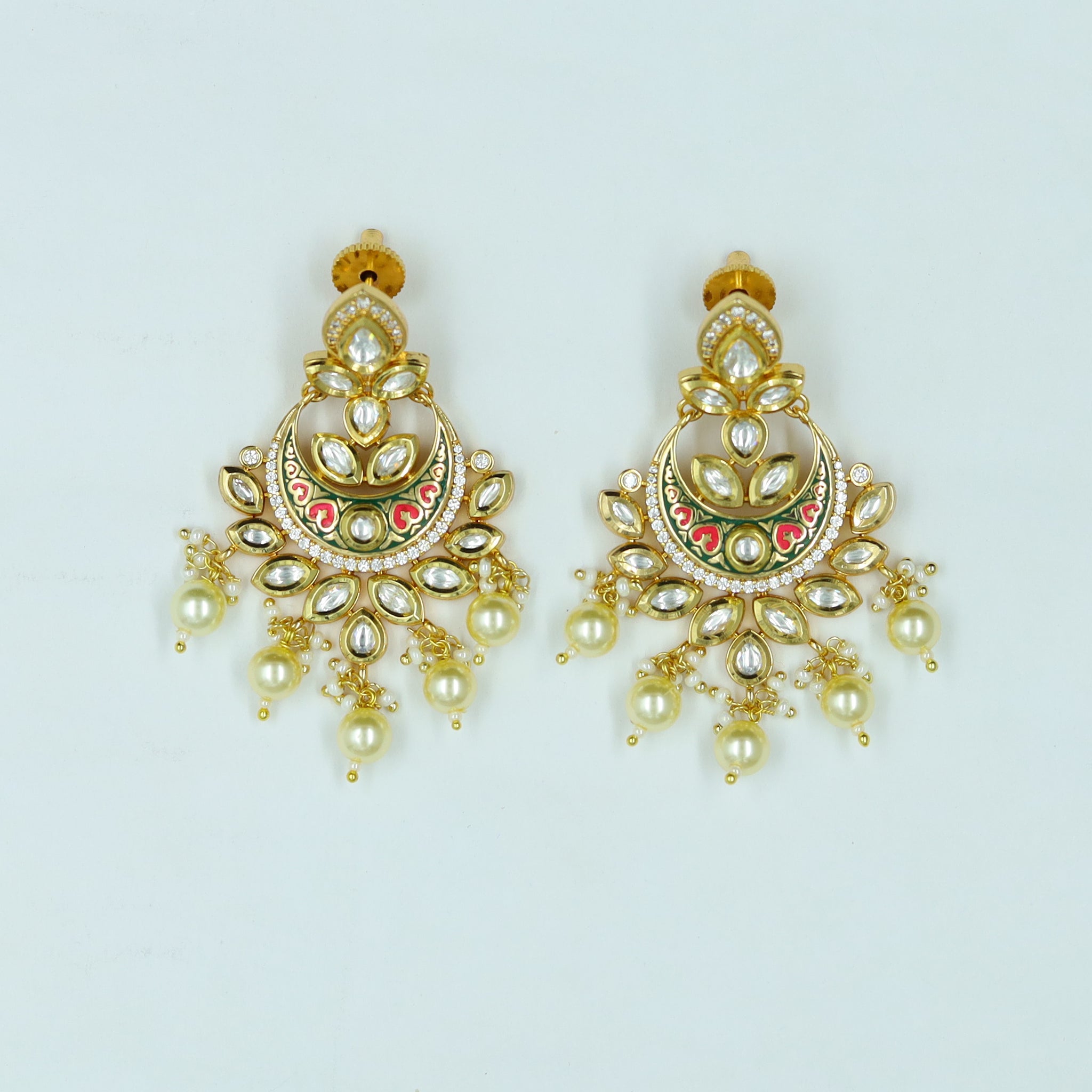 Chandbali Kundan Earring 12325-28