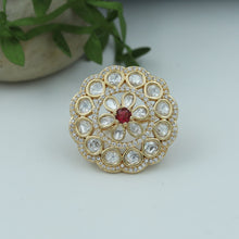 Adjustable Kundan Cocktail Ring 5564-83