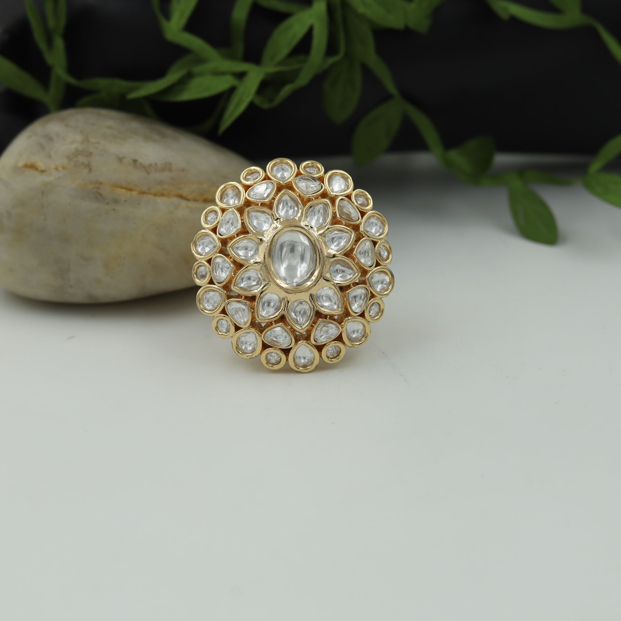 Kundan Ring 12270-28