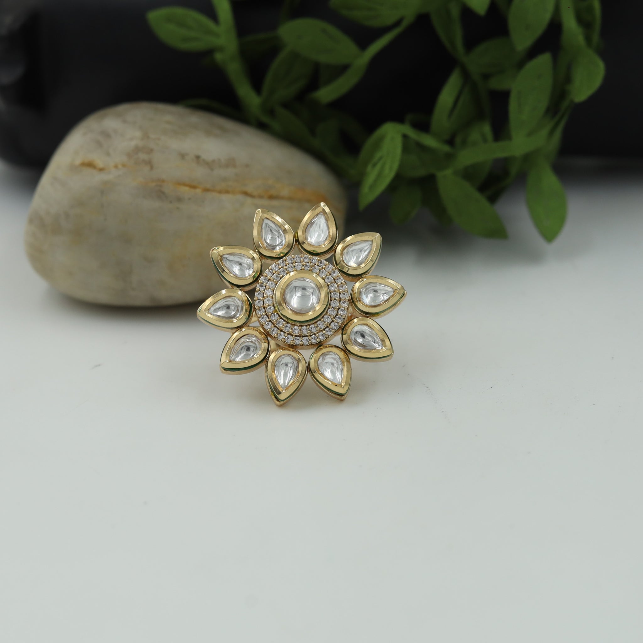 Kundan Ring 13031-34