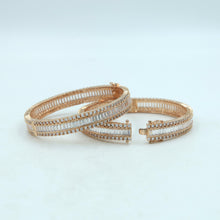 Pack of 2 Openable Zircon/AD Bangles 3383-08