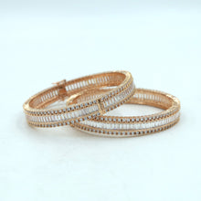 Pack of 2 Openable Zircon/AD Bangles 3383-08