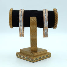 Pack of 2 Openable Zircon/AD Bangles 3383-08
