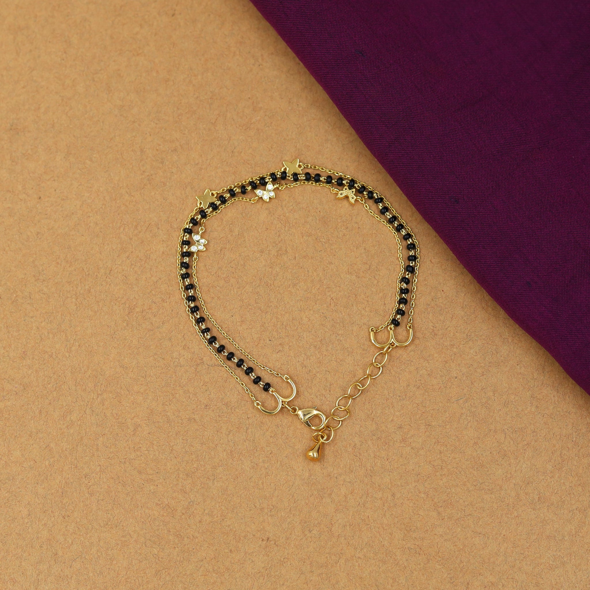 Zircon/AD Mangalsutra Bracelet 12719-05