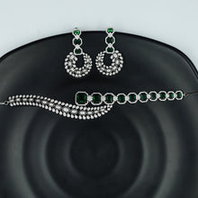 Choker Zircon/AD Necklace Set 10559-28