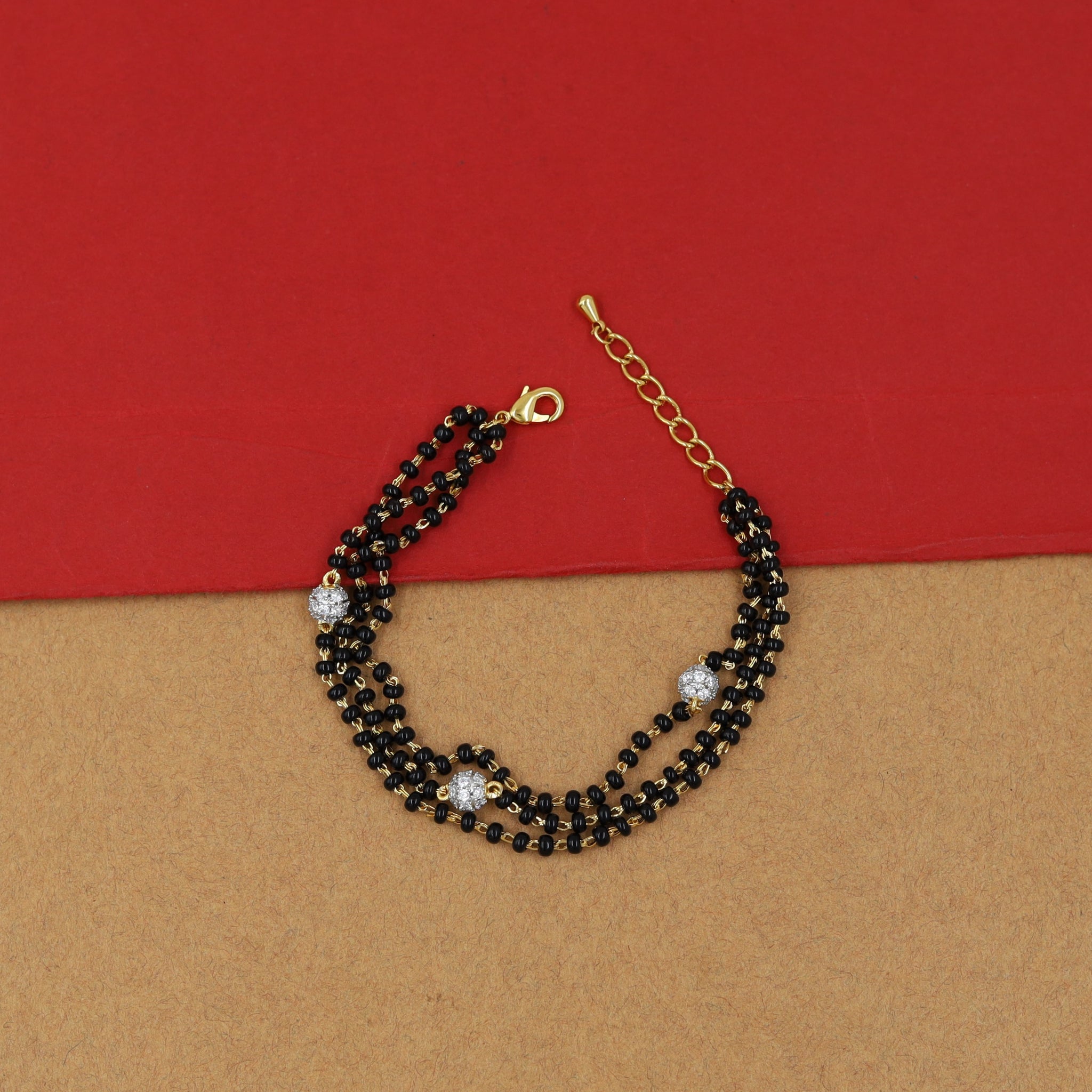 Zircon/AD Mangalsutra Bracelet 12733-05