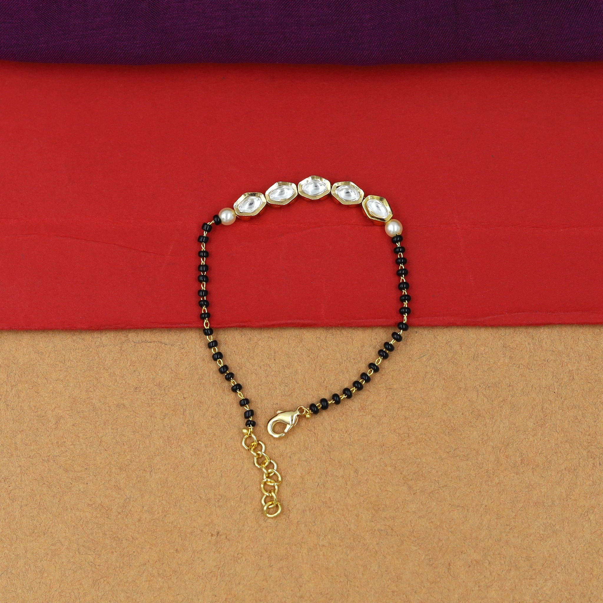 Kundan Mangalsutra Bracelet 12858-31