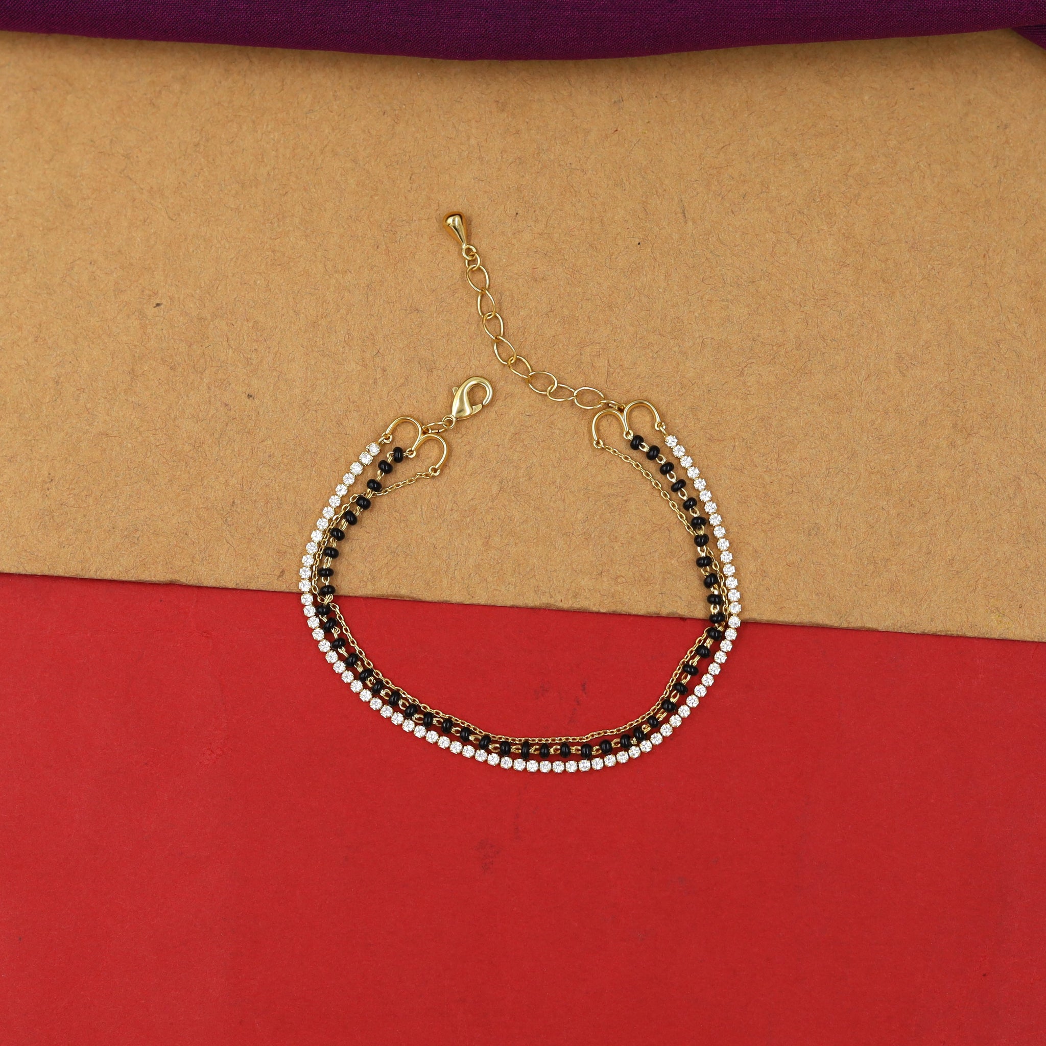 Gold Mangalsutra Bracelet 12712-05