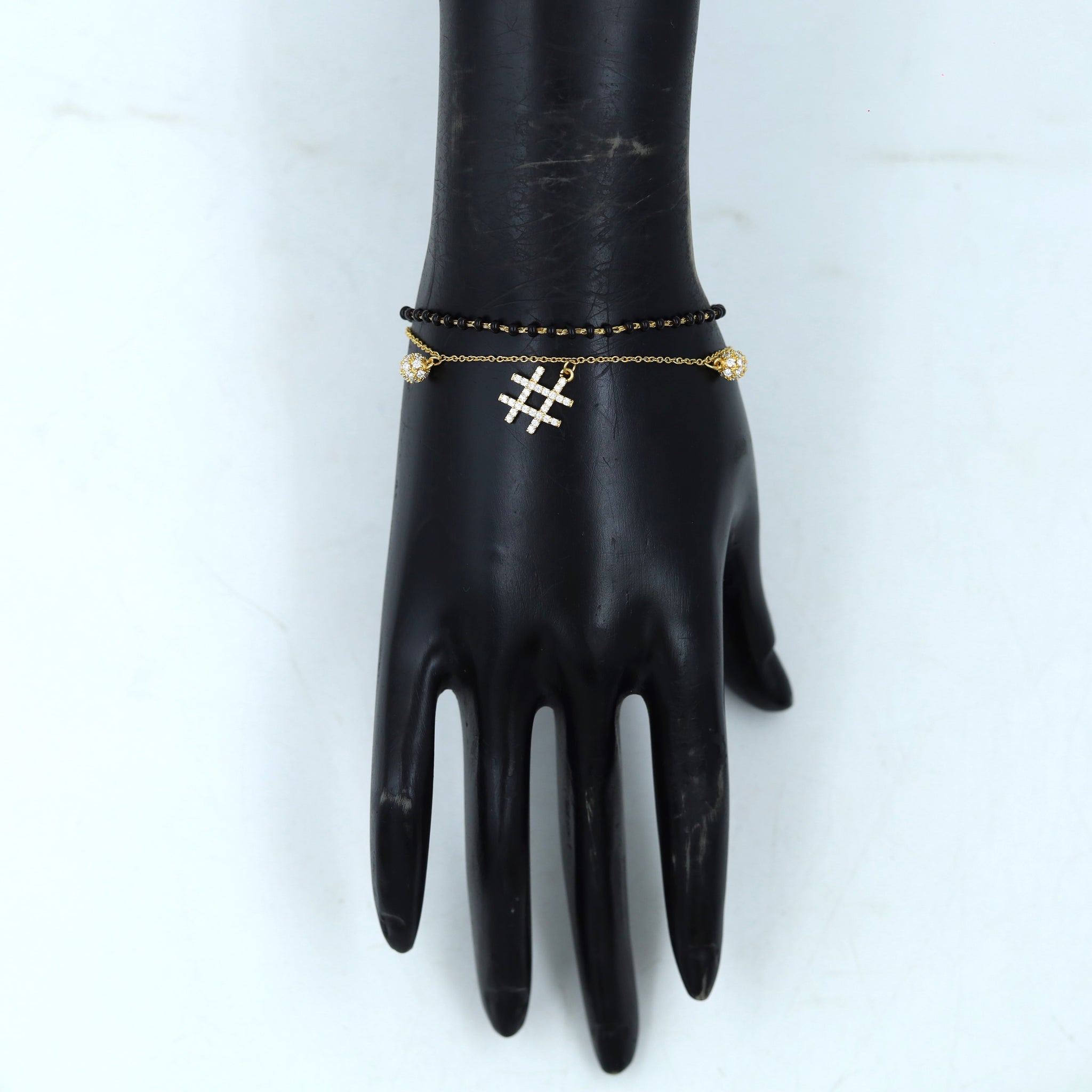 Zircon/AD Mangalsutra Bracelet 12723-05