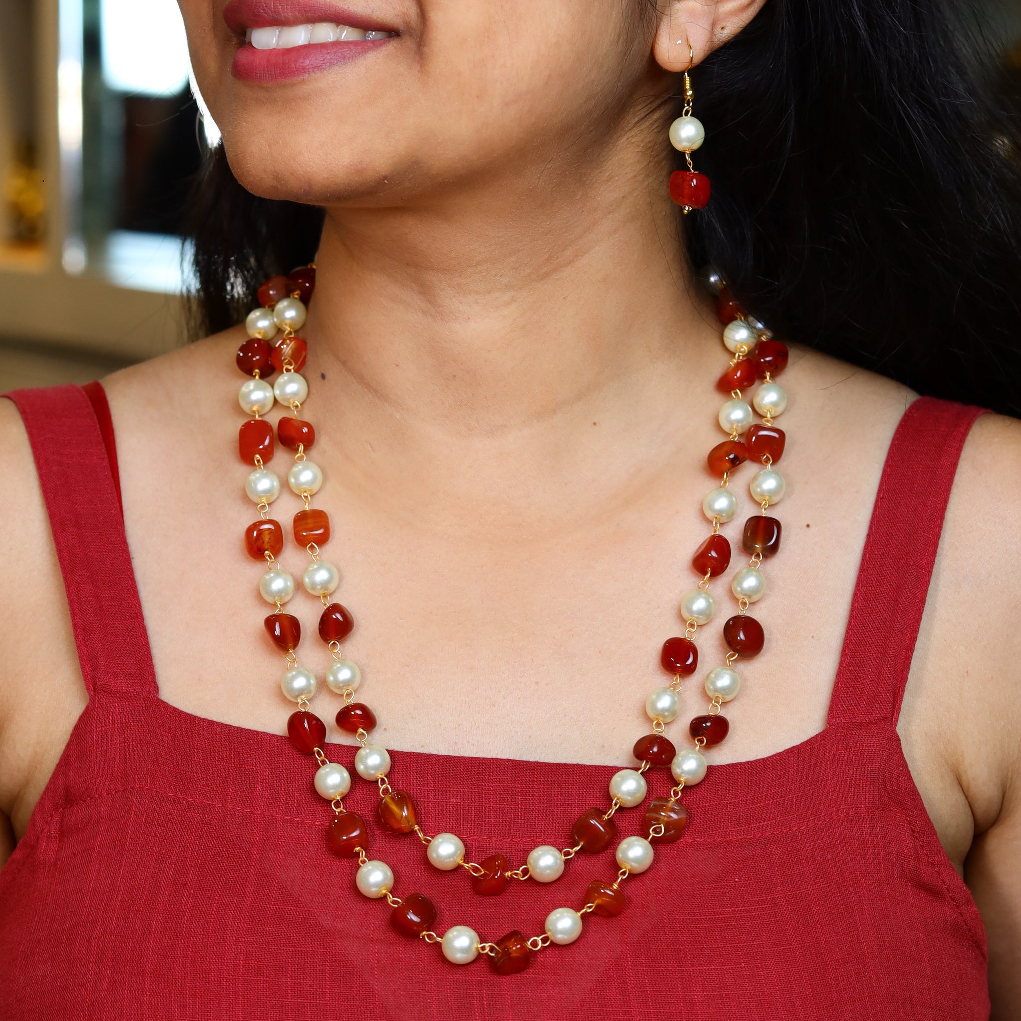 Pearl Necklace Set 14110-80