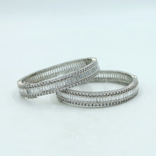 Pack of 2 Openable Zircon/AD Bangles 3383-08